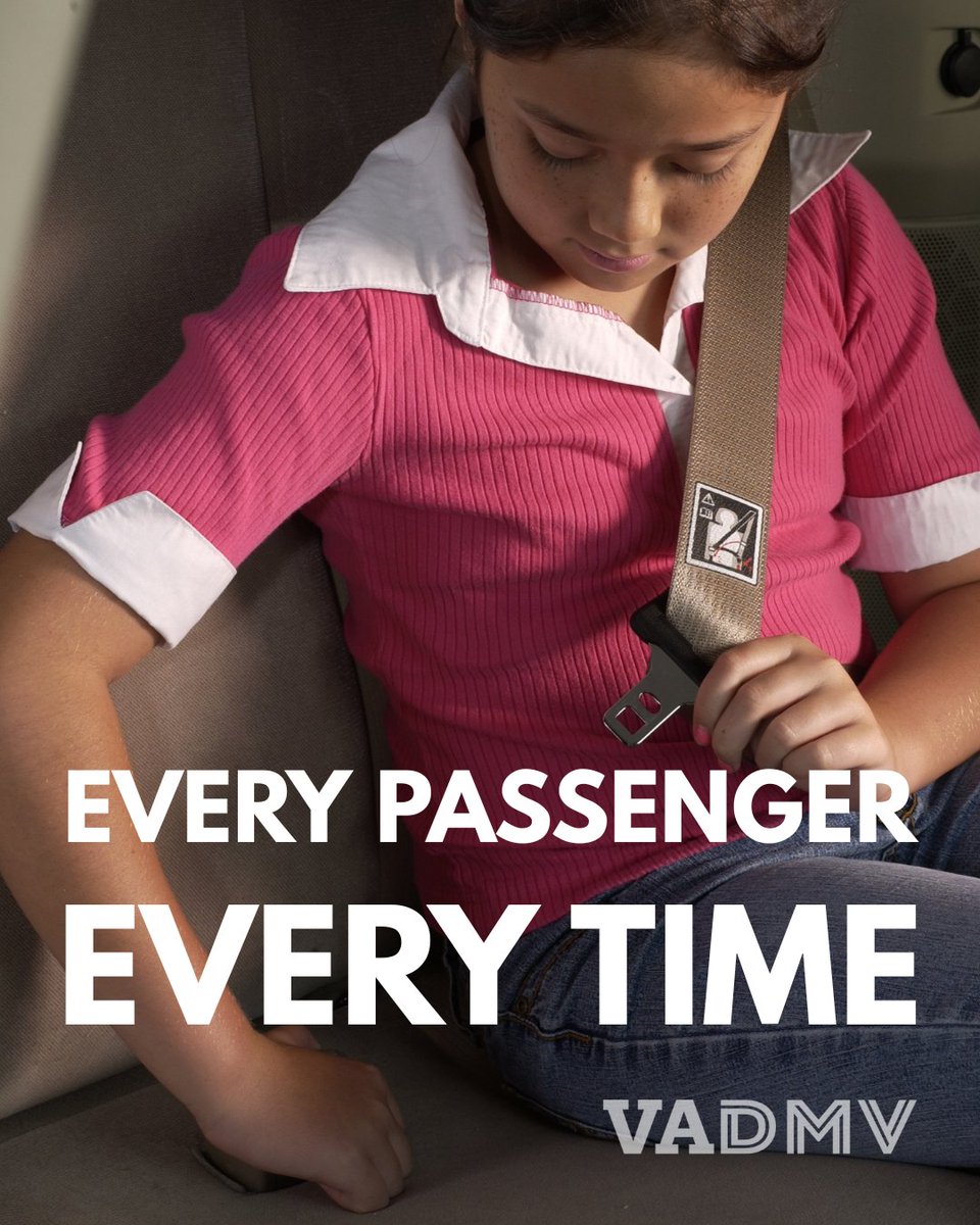 VirginiaDMV's tweet image. According to DMV’s Highway Safety Office, 67% of back seat passengers killed in crashes in 2024 were unbuckled.
Our goal is to reduce that to zero.
Read more about the new Christoper King Law that went into effect July 1, at dmv.virginia.gov/news/new-virgi…
#buckleup #clickitorticket