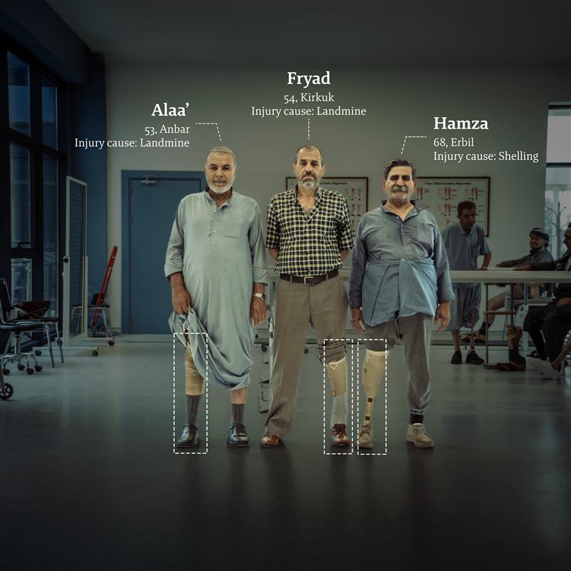 ICRC_IQ's tweet image. Alaa', Fryad, & Hamza each lost a leg due to war and landmines. Though injured years apart, their stories of resilience meet at the @ICRC’s Physical Rehabilitation Centre in Erbil, Iraq, where they’ve found care, strength, and a path to rebuild their lives.