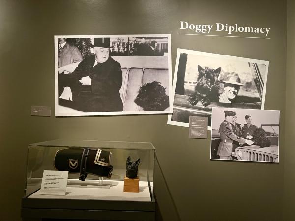 FDRLibrary's tweet image. "Doggy Diplomacy!" See several of our Fala related artifacts on display in the JFK Library and Museum’s "Presidential Pets" exhibit dotnews.com/2025/fido-fala…