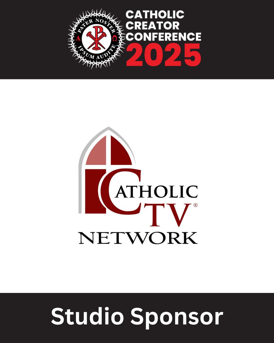 CathCreators's tweet image. We're excited to have @CatholicTV as one of the sponsors of our collaborative studios at this year's conference!