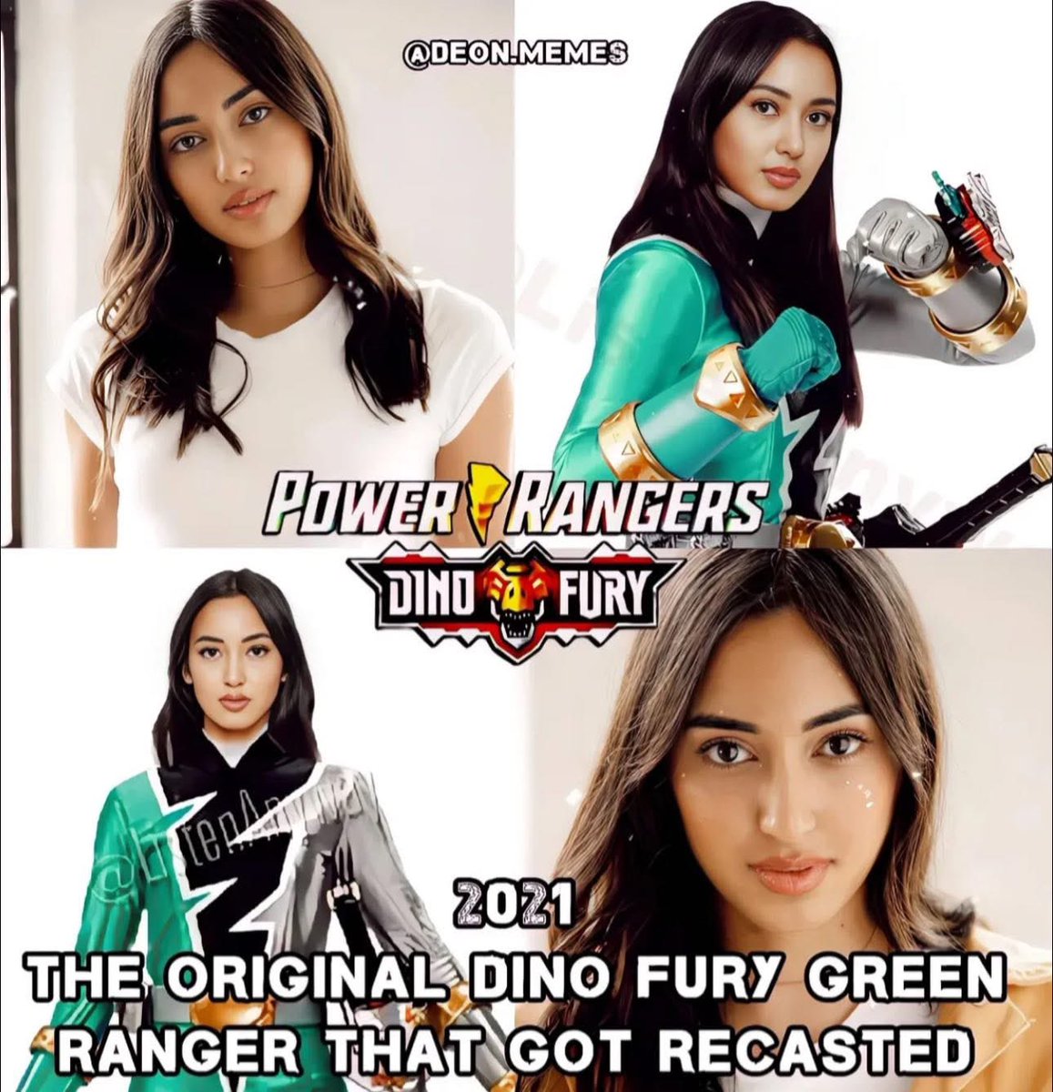 ReviewingGlobe's tweet image. Alexandra Nuñez was originally cast as Izzy, the Green Ranger in Power Rangers Dino Fury, before the role was recast. These things happen in Hollywood—but we’re so glad we got Tessa Rao, who absolutely crushed it as Izzy! 💚⚡️
#PowerRangers