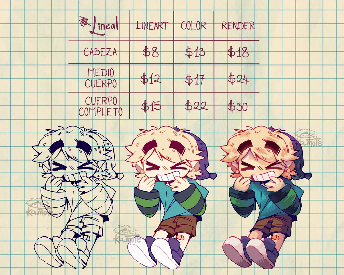 Kmtx_234's tweet image. ✨COMISIONES ABIERTAS 🍠✨
Disponibles en dos tipos de pincel que suelo usar mucho: Lineal y Fuminado
Cupos disponibles: 7
Pedidos a nivel INTERNACIONAL 🗣️❗
(continúa abajo ⬇️)