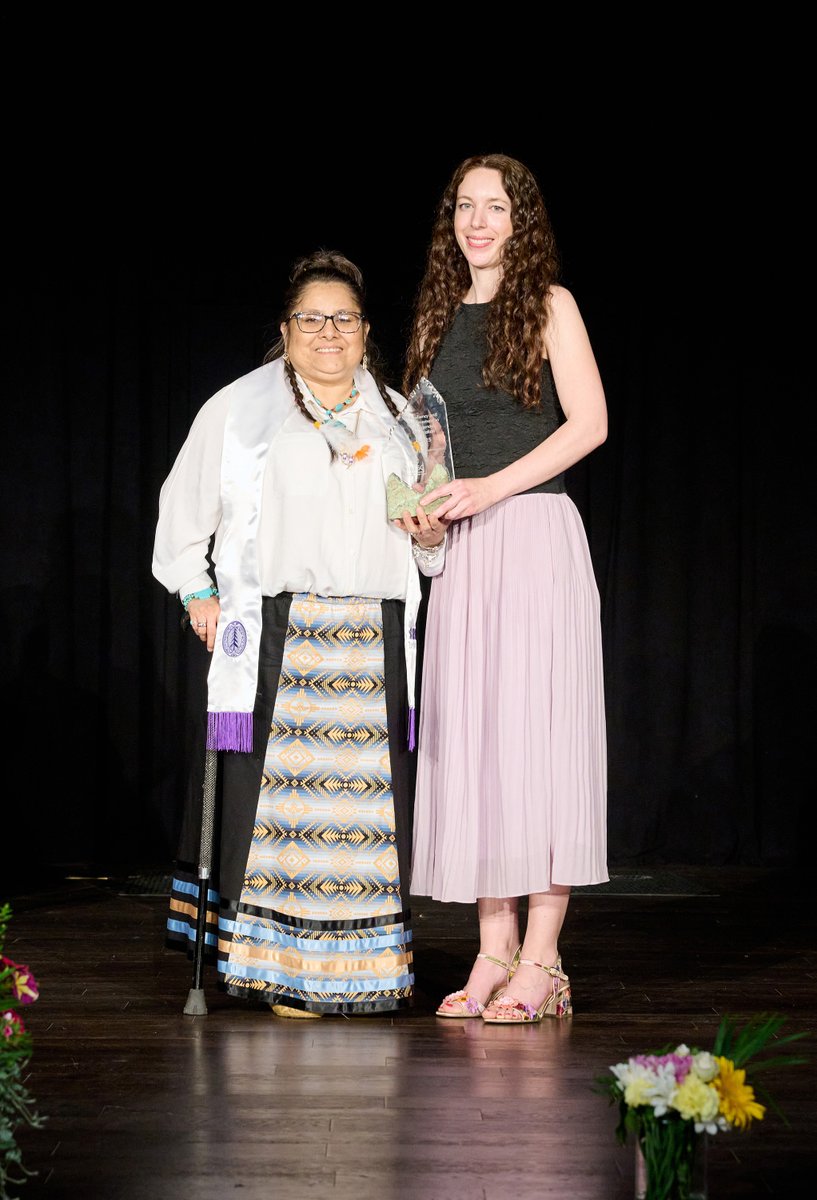 Six Nations Polytechnic proudly presented the Resiliency &amp; Achievement in Indigenous Education Award to Reta Vickers from the Social Service Worker program at our Annual Celebration/Convocation this past June!  

Congratulations, Reta! 🌟