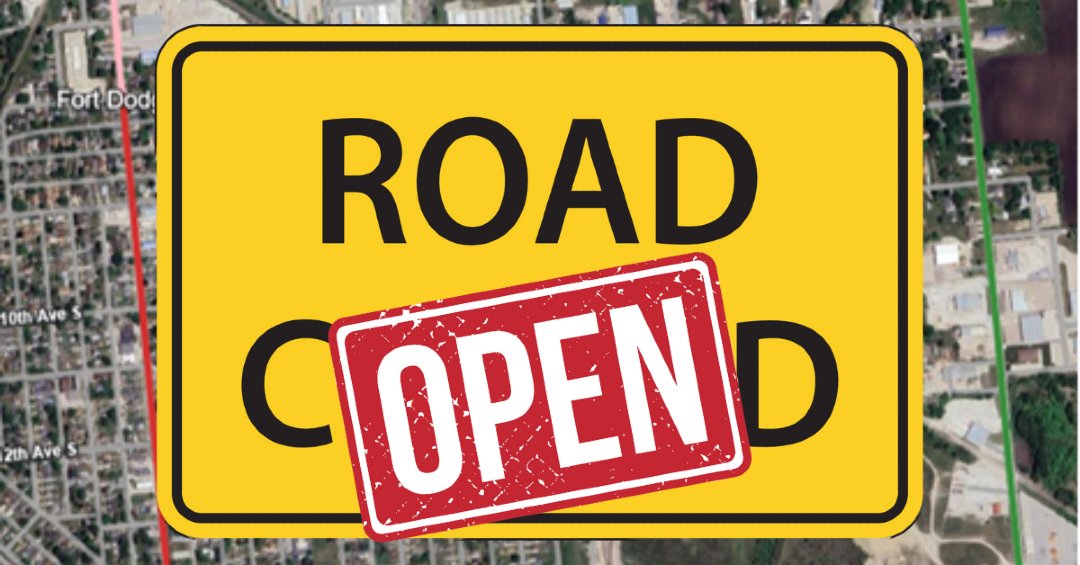 Good morning! We're going to try a different type of construction post...

S 22nd St is REOPEN. Thank you to everyone for your patience while crews and contractors worked to make necessary repairs.