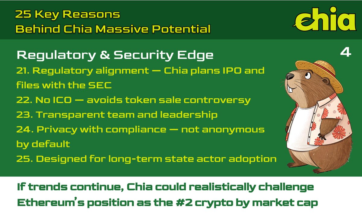 ArtBoss007's tweet image. Made a short presentation why #CHIA has massive potential and a bigger future 🌱
#Ethereum you don't have a chance CHIA is coming for you
#OneMarket $XCH #Unstoppable #IPO