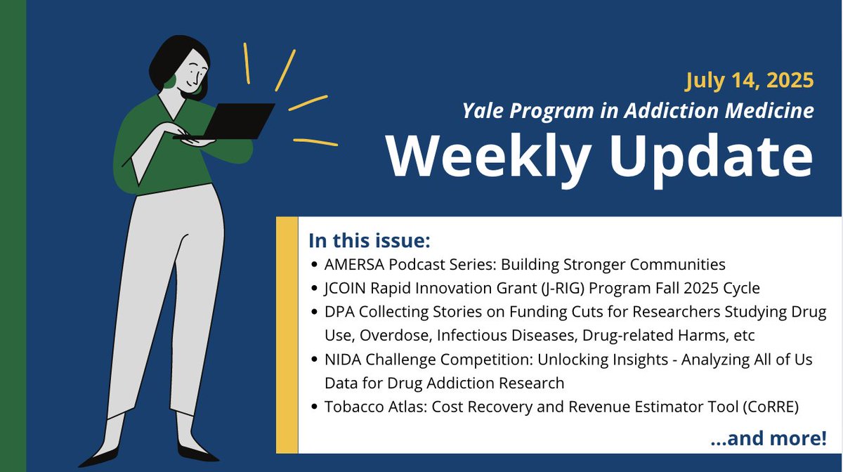 YaleADM's tweet image. @YaleADM Weekly Update | Week of July 14th
🔗 view.message.yale.edu/?qs=1dd6f7653e…