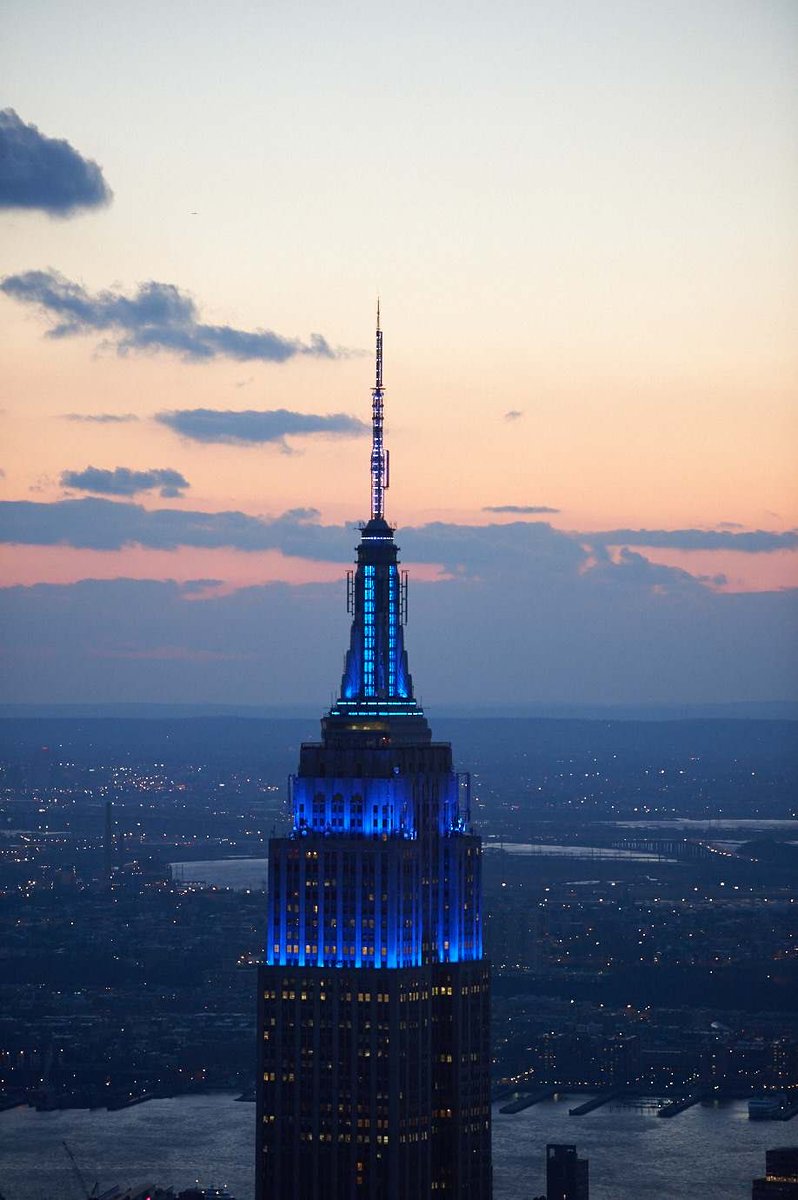 EcosystemPundit's tweet image. The Empire state building in blue colours. Congratulations, @ChelseaFC, on being crowned World Champions.