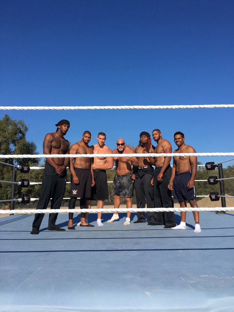 AdrianButlerWWE's tweet image. Congratulations @Goldberg on a legendary career from the beginning to the end. But if you want to come back for another match, you know who to call! Photo taken from Nov/2016 in San Diego at Goldberg’s house, preparing for his match with Brock Lesnar at Survivor Series in Toronto