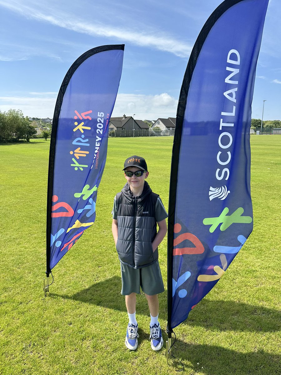 OrkneyUncovered's tweet image. My son Benji and I with Ola the Orca at the archery. @orkney2025