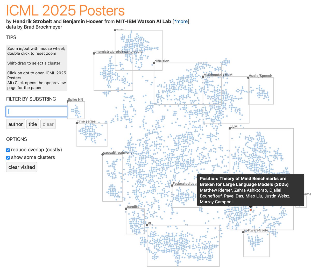 hen_str's tweet image. The official ICML 2025 paper browser is hot off the press! Enjoy using it and discover new papers and clusters of research.
icml2025.vizhub.ai
