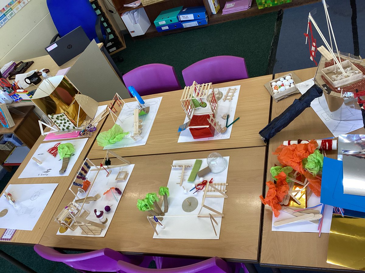 bhhjunior's tweet image. In DT, Y6 have been investigating structures and have designed and made model playgrounds. #bhhdt #bhhjcollaboration @OakTreesMAT