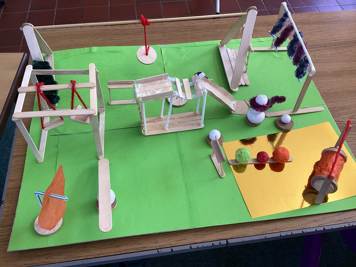 bhhjunior's tweet image. In DT, Y6 have been investigating structures and have designed and made model playgrounds. #bhhdt #bhhjcollaboration @OakTreesMAT