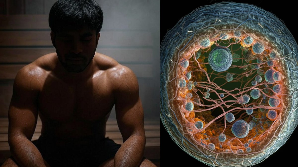 The most overlooked drug isn’t a pill...

It’s a furnace.

Here's exactly how SAUNA can slash death risk by 50%, upgrade your brain, and melt fat while you rest 🧵: