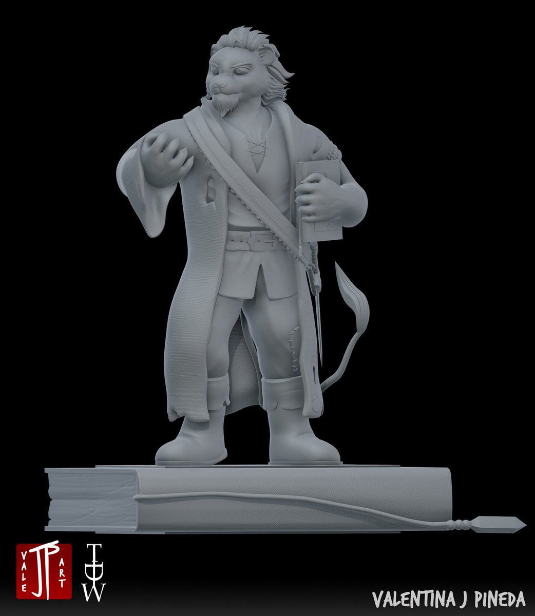 ValeJP_art's tweet image. here’s Leo! a character I sculpted for TDW, from the project Bane of the Talebearer that you can check on youtube!
#digitalart #sculpture #zbrush #3dart