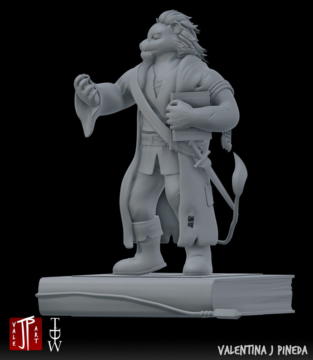 ValeJP_art's tweet image. here’s Leo! a character I sculpted for TDW, from the project Bane of the Talebearer that you can check on youtube!
#digitalart #sculpture #zbrush #3dart