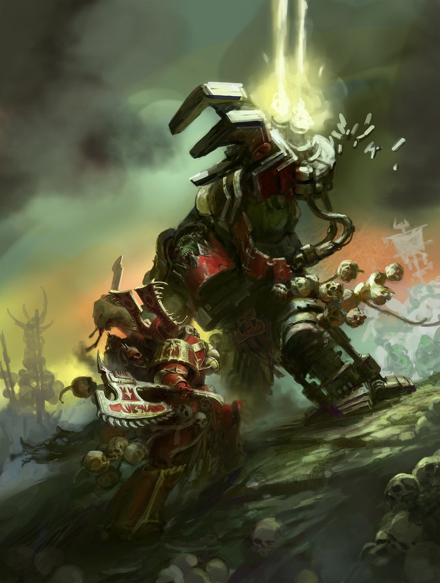 artpaque's tweet image. Сollectors dispute
Soon it will become clear who will get all the skulls.
Warhammer 40000 fan art.