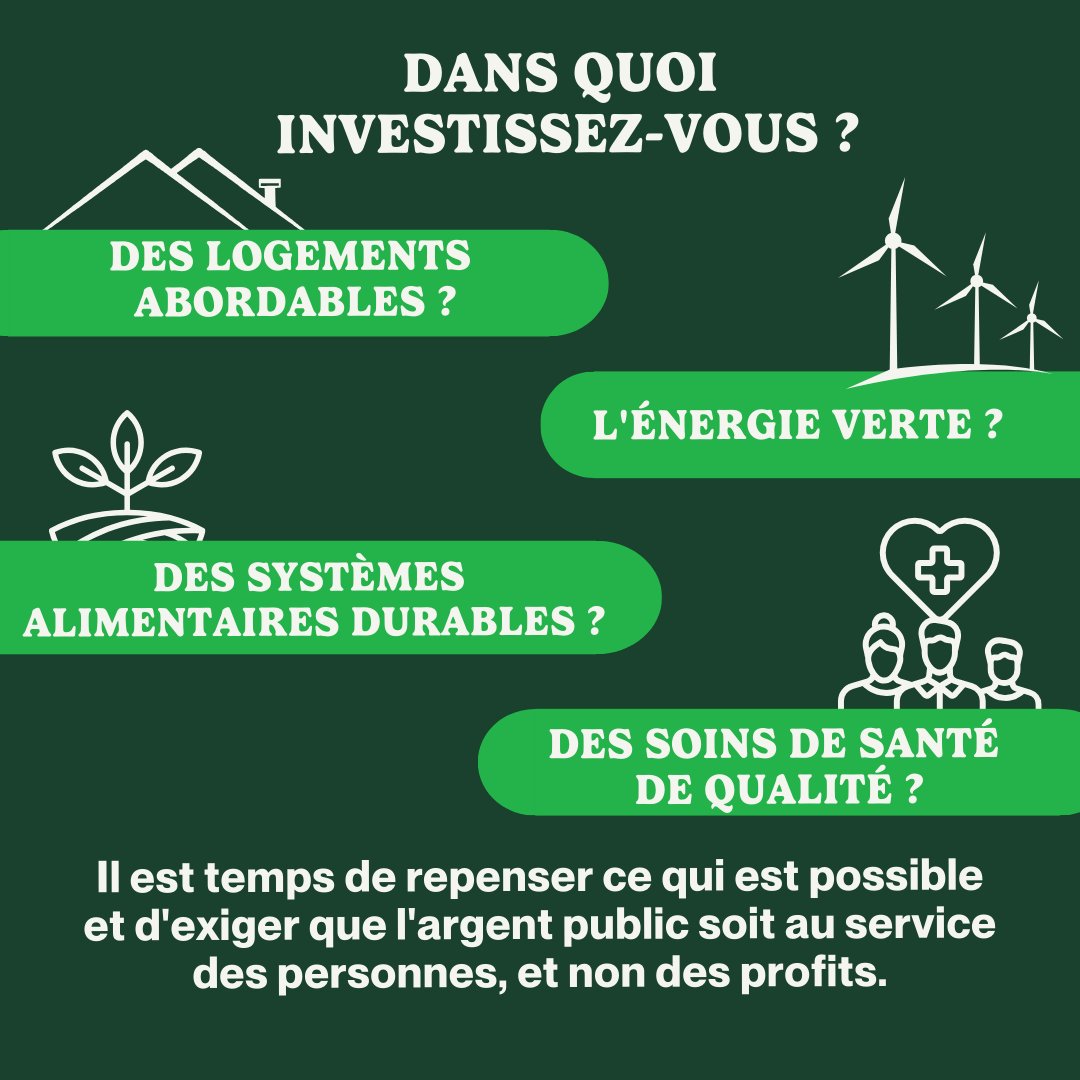 Le Canada dépense plus de 30 milliards de dollars par an pour soutenir les combustibles fossiles. Et si cet argent servait à construire un avenir meilleur ? Que créeriez-vous avec 30 milliards de dollars ?
