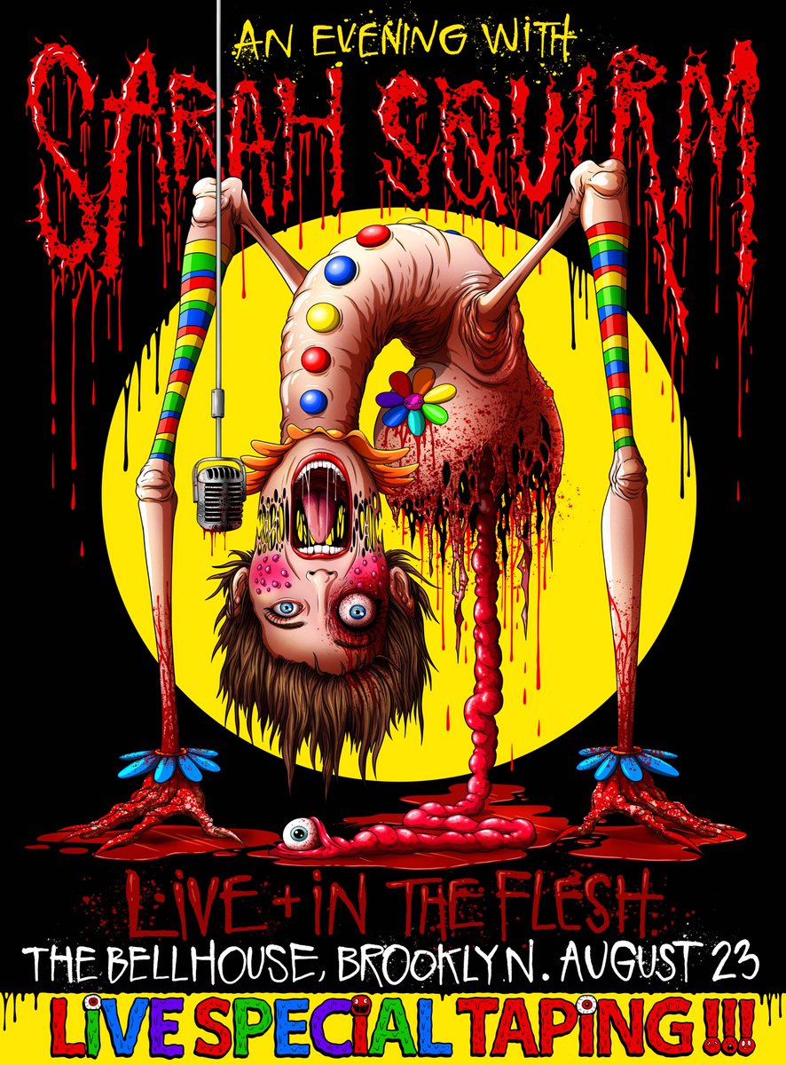 BellHouseNY's tweet image. 🪱JUST ANNOUNCED!🪱 An Evening With @SarahSquirm: Live + In The Flesh Special Taping on Saturday, August 23rd!
Tickets on sale now: tinyurl.com/ycxcduuf