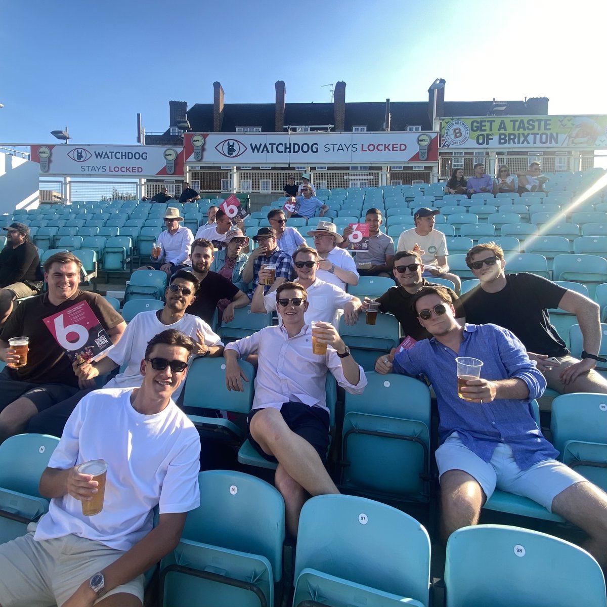 squareintheair's tweet image. Cracker at the cricket for our B2C team's social last Friday. 🏏

Sun, a few shandies, and a Surrey win! 😎

#B2C #SurreyCricket