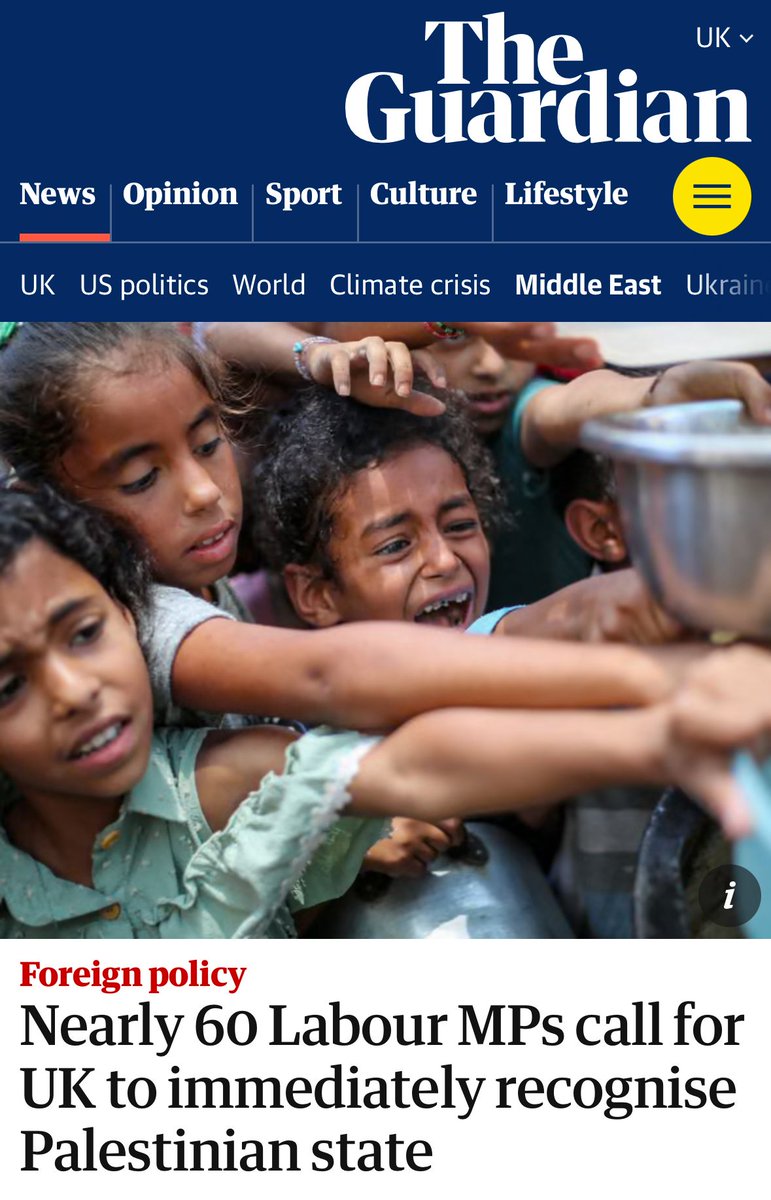 TanDhesi's tweet image. I’ve joined other Labour MPs in saying it’s long overdue … time to officially recognise the State of #Palestine and take further action to prevent genocide in #Gaza.

Recognition is not symbolic - it’s essential for #justice and #peace.

theguardian.com/politics/2025/…