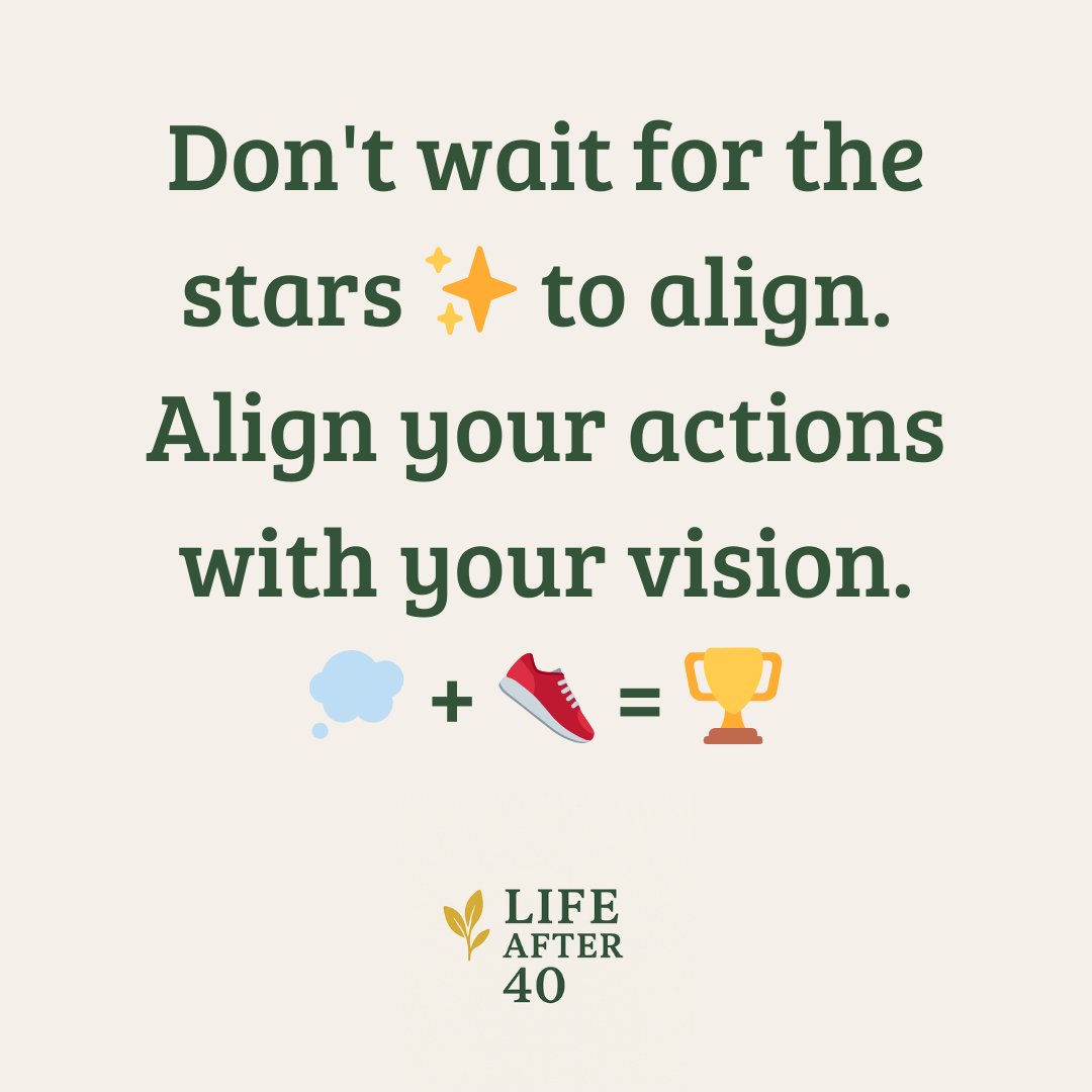 happier40after's tweet photo. The alignment you need isn’t cosmic — it’s intentional.

Start showing up today like the future you already see.

Your future depends on you being consistent with what you have TODAY.

#Vision #MindsetShift #LifeAfter40 #HealthyHabits #Wellness #Longevity #MorningMotivation https://t.co/BrzTwRx2zT