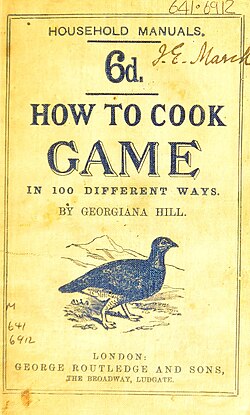 WriterMDs's tweet image. #Writing: "And why should I not, as a good gastronomer, publish some of my experiences in the 'social science' of cookery?" – Georgiana Hill, born 200 years ago on today's date