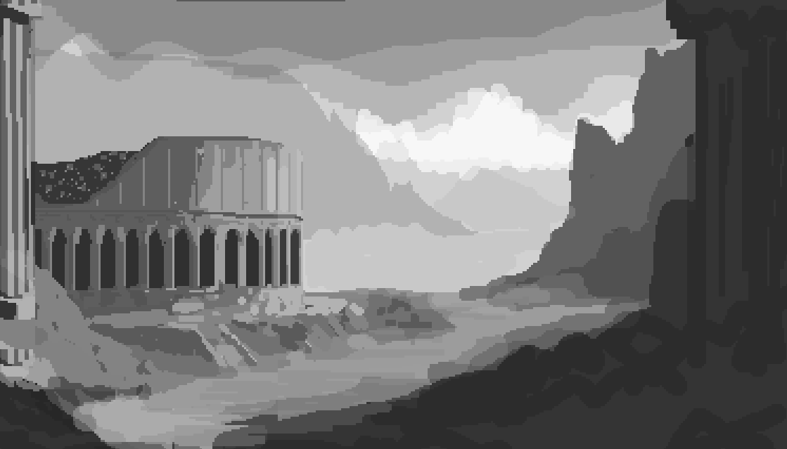 sandpenguin's tweet image. Currently recording a video showing my whole process, from idea, to sketch, to every pixel in the screen. Still very early days for the background itself but I think it will be a good one!