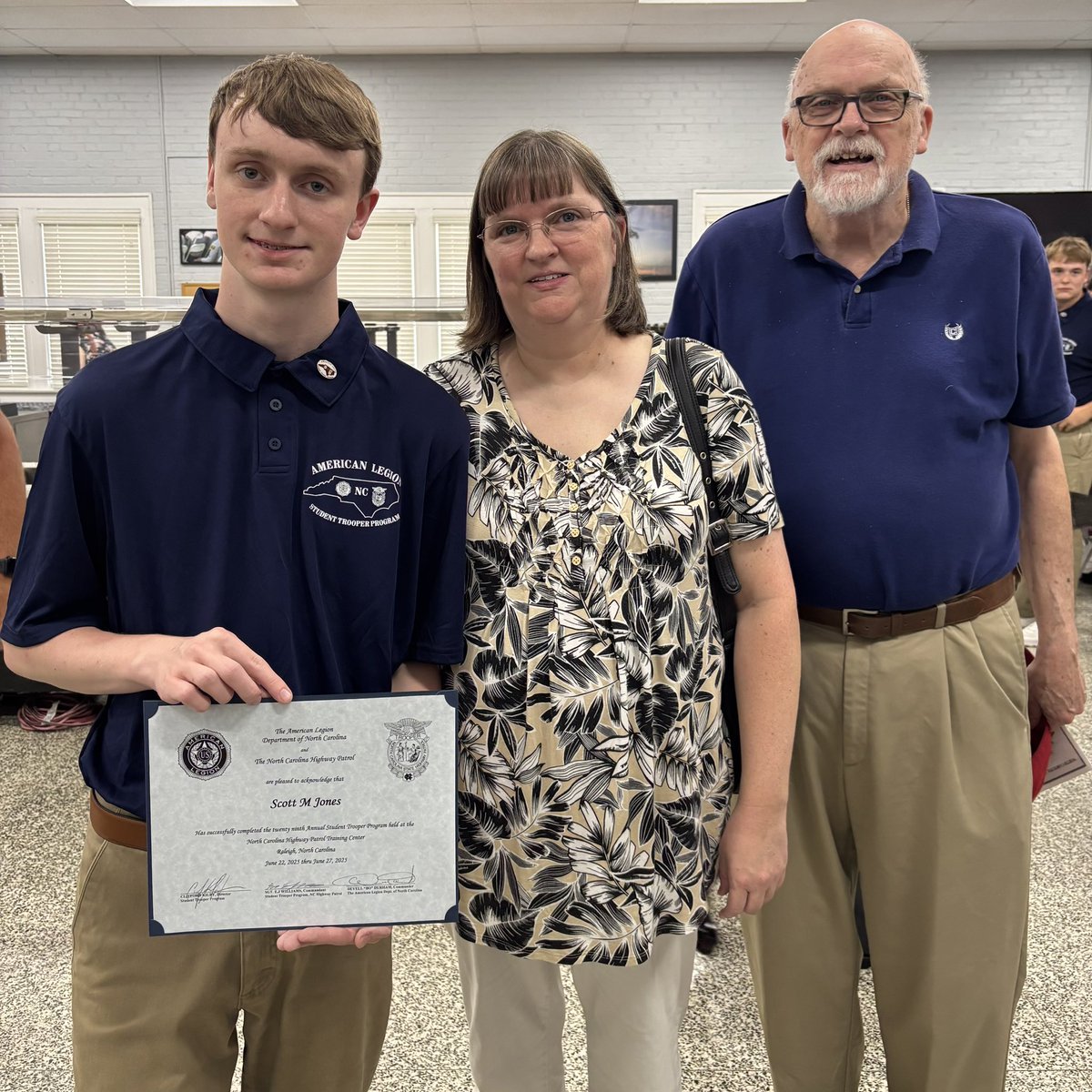 Congrats to our WFPD Junior Cadets Jaxon Casheba &amp; Scott Jones on graduating from the NC American Legion Student Trooper Program! They participated in a  variety of instructional sessions, including the use of police skills, drug detection, firearms safety &amp; precision driving.