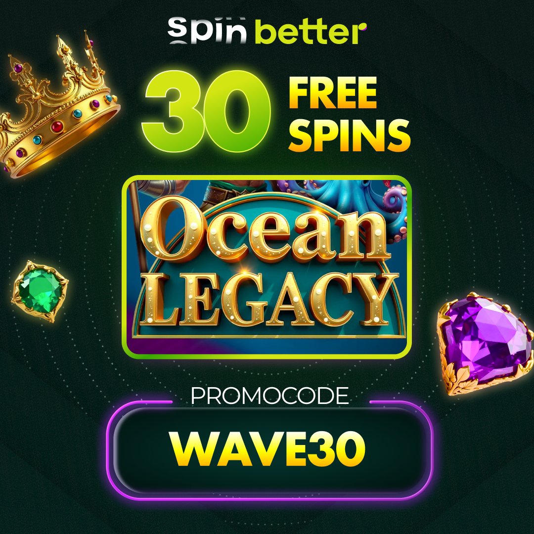 💎 Want free spins? Grab 30 free spins with the promo code WAVE30 in Ocean Legacy!

⏰ Only from July 14 to 16
 📌 Conditions:
 🔹 minimum 2 deposits
 🔹 no active bonuses
 💸 Wager x35

🎯 Activate WAVE30 and start spinning!
Click spinbetredir.com/245f?p=office%…

#promocode #casinobonus
