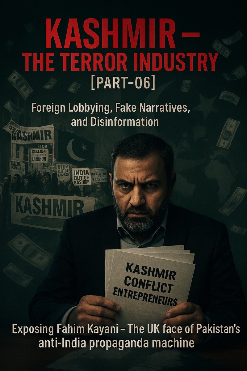 🚨Kashmir- The Terror Industry [Part-06]

Exposing Fahim Kayani – The UK face of Pakistan’s anti‑India propaganda machine
 
Fahim Kayani is Kashmiri‑origin UK national who heads Tehreek‑e‑Kashmir UK. But scratch beneath the surface, and you’ll see his deep ties to ISI‑backed