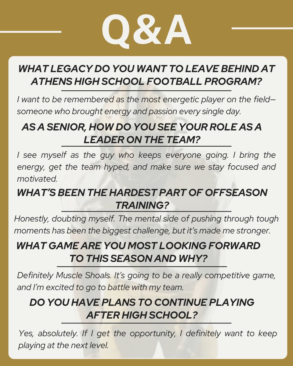 PLAYER SPOTLIGHT | #TPW
Meet Clarence “CJ” Jones III, Senior DB for Athens High School 🦅

CJ is locked in and focused on making noise this season!

Follow CJ: <a href="/clarencejones_2/">Clarence “CJ” Jones III</a>

#AthensFootball #SeniorSpotlight #ToughPeopleWin #RecruitAthens