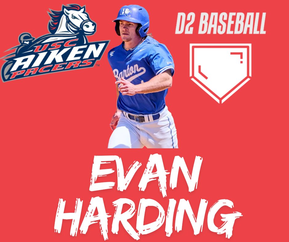 USC Aiken (<a href="/PacerAthletics/">USC Aiken Athletics</a>) adds OF Evan Harding (<a href="/evanharding_1/">Evan Harding</a>) from Barton. Harding hit .345 with 13 doubles, 8 homers, and 43 RBI. He also struck out just 16 times in 237 plate appearances.