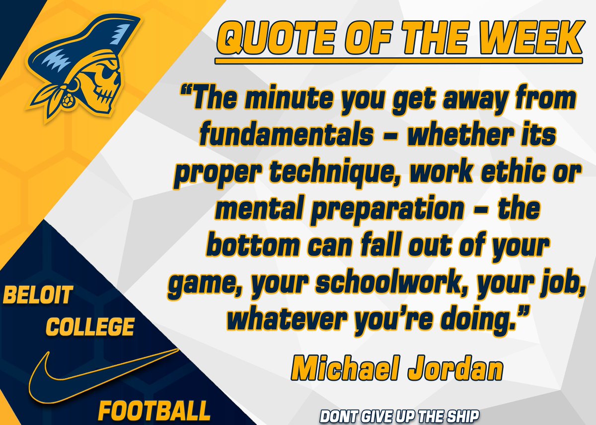 "The minute you get away from fundamentals – whether its proper technique, work ethic or mental preparation – the bottom can fall out of your game, your schoolwork, your job, whatever you’re doing.” -Michael Jordan #LTL