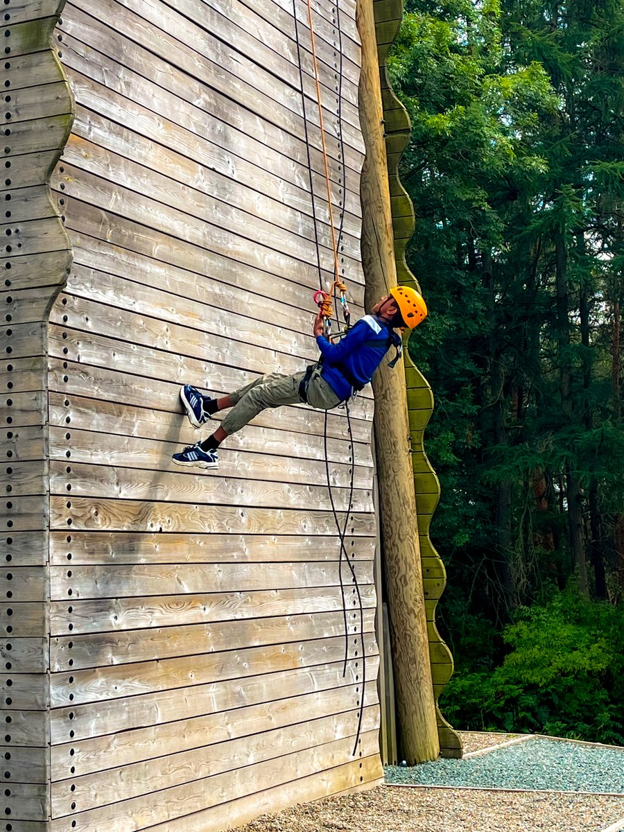 Our first activity at <a href="/PGLTravel/">PGL Schools & Groups</a> Boreatton Park was abseiling!

Pupils propelled themselves down a tower that's over 10m tall, suspended only on a rope. It was a true test of trust, courage and confidence.

#LMHSatPGL