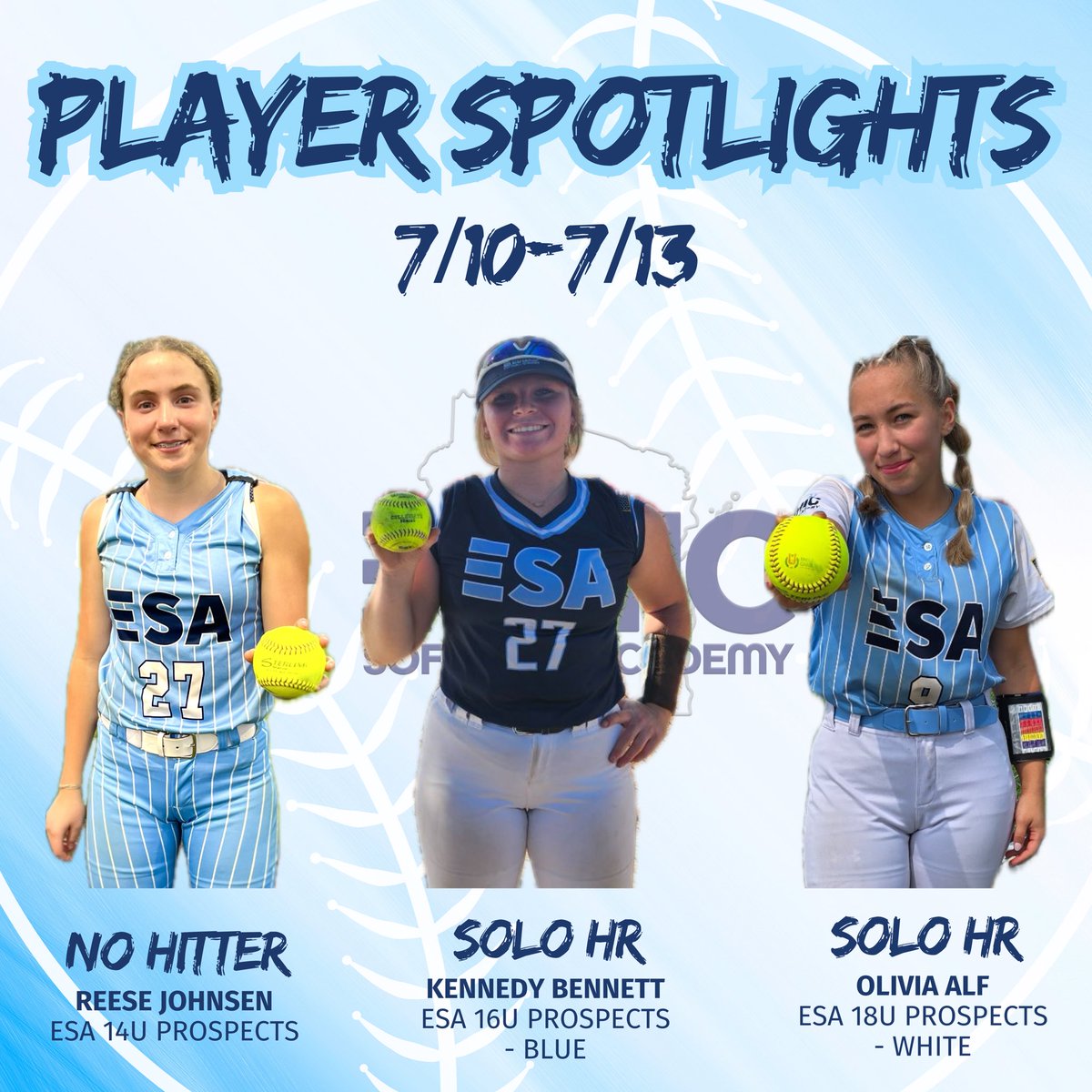 S/O to our ESA players for their standout performances this weekend! Keep up the hard work ladies!! 💪🔥