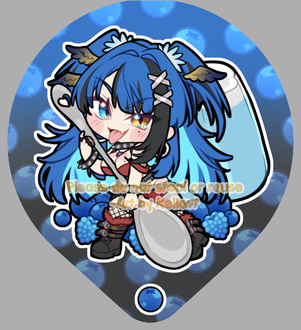 KeiiaVT's tweet image. Here's my last *planned* pudding chibi! (tho I may make 3 or 4 more!) This one was so super duper fun to draw! Be sure to check out our booth in September to hopefully get your pudding squishies! #crowcanvas #VeXpo2025