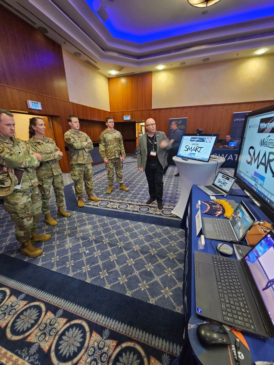 ThatsaSMARTIdea's tweet photo. Day 1 on base in 🇩🇪 with @MVationTech — ✅
Fantastic demos of SMART M-Pro &amp; SMART Board Mini, and top feedback from defence personnel on secure collaboration 🔐💬

We roll on to another German base tomorrow. Let’s go! 🚐
#DefenceTech #SMARTMPro #MilitaryTech #SMARTOnTour https://t.co/9Iynj4nGqR