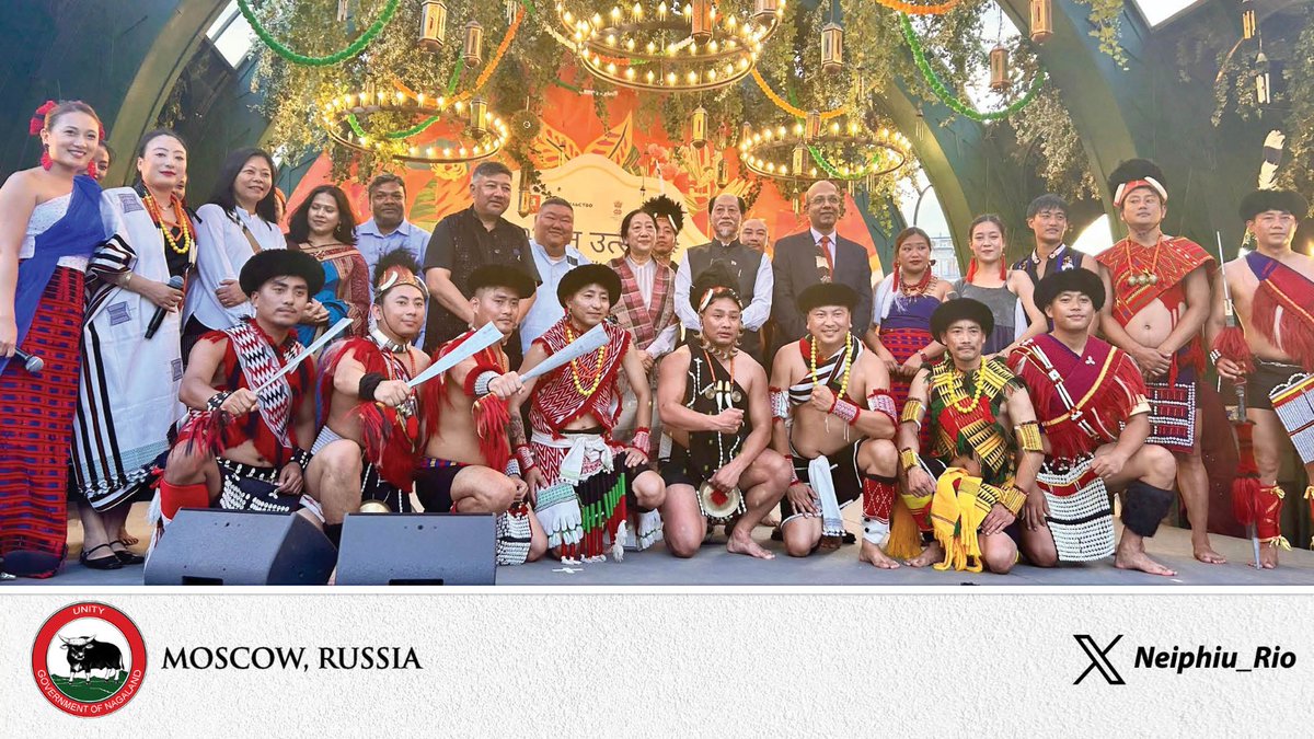 Honoured to be the Chief Guest at the Closing Ceremony of Bharat Utsav 2025 - The Festival of India, in Moscow. The event underscored India-Russia's strategic partnership &amp; showcased India's culture in music, dance, cuisine etc. It also featured special highlights from Nagaland.