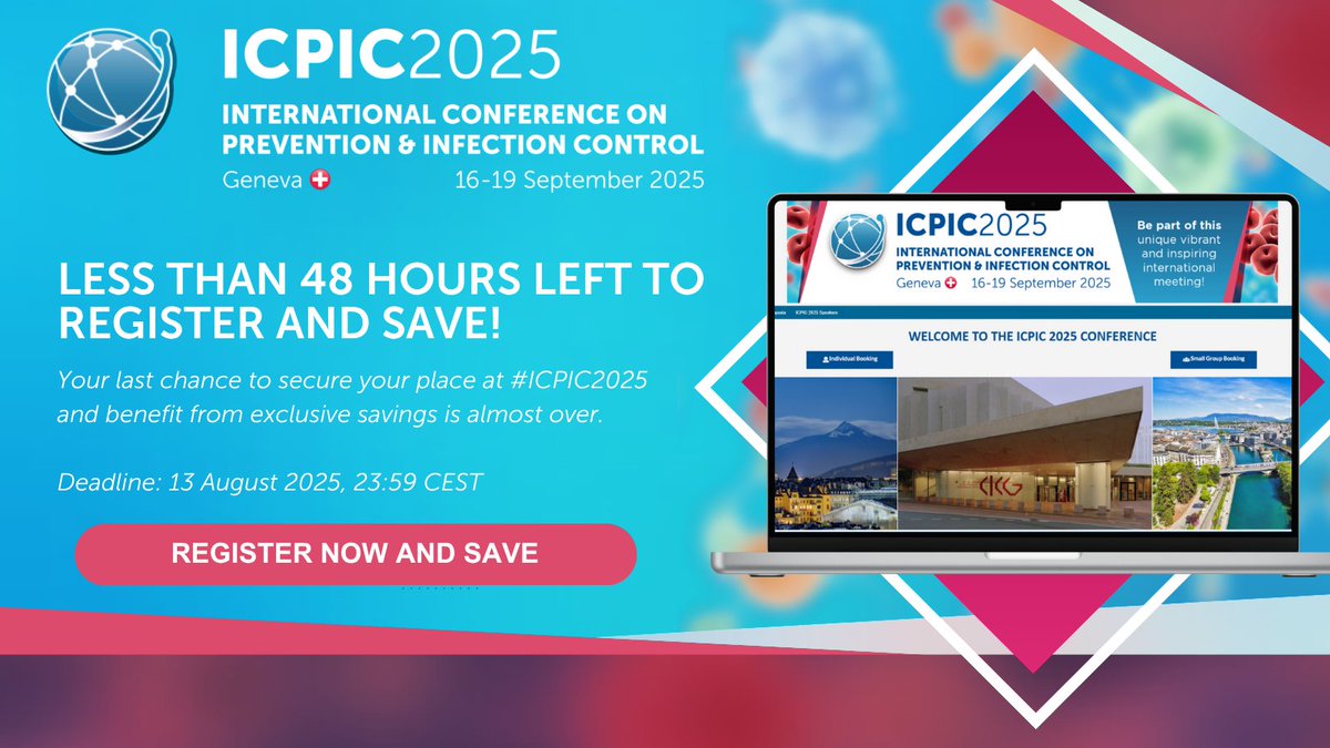 Less than 48 hours left to register and save! ⌛

Your last chance to secure your place at #ICPIC2025 and benefit from exclusive savings is almost over.

Deadline: 13 August 2025, 23:59 CEST 📝

➡️ Register now and save: tinyurl.com/ICPIC-2025-Reg…
