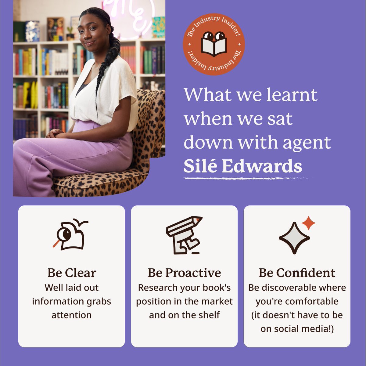 Literary Agent, Silé Edwards, says it best:

📚 Be clear
📚 Be proactive
📚 Be confident (no, you don’t need to be a TikTok star)

We sat down with her to unpack how writers can stand out and get published.

Full Q&amp;A via the link: libraro.link/iwy

#TheIndustryInsider