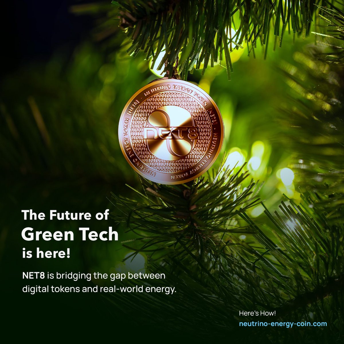 The Future of Green Tech is here!

NET8 is bridging the gap between digital tokens and real-world energy. How cool is it to see the future of sustainable power right at your fingertips?

Each NET8 token represents 10 kW of renewable energy, backed by cutting-edge neutrinovoltaic