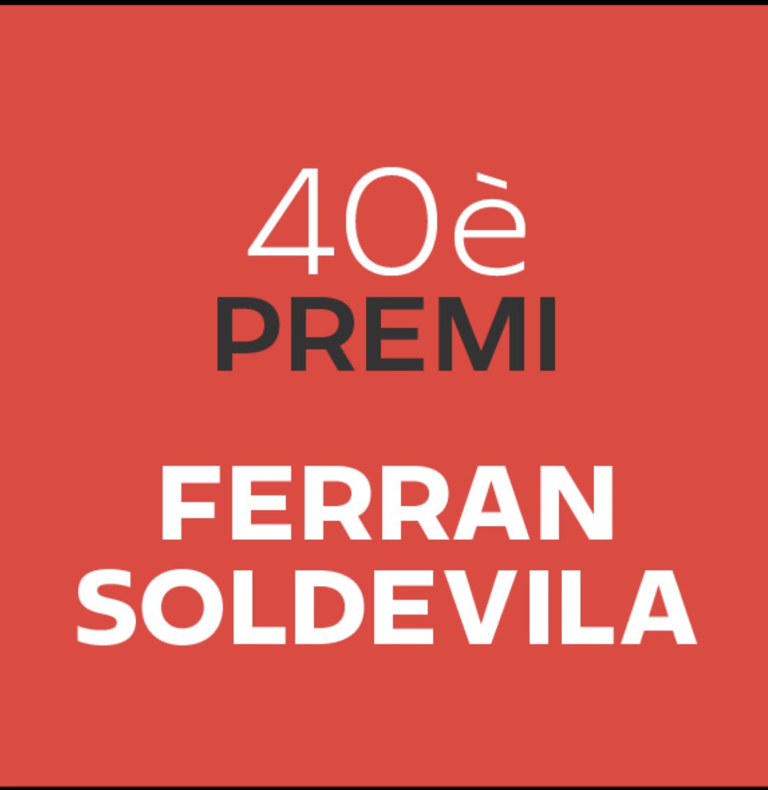 FundacioCCC's tweet image. El 40è Premi Ferran Soldevila s’atorga a Albert Rossich per “Del naixement del teatre modern al neoclassicisme” (@EdicionsUB, @institutteatre)
Enhorabona👏🏼👏🏼
📍 Dimecres 16 de juliol, 18.30 h
📌 Palau Robert, Barcelona
Acte obert al públic. T’hi esperem!
#PremiFerranSoldevila