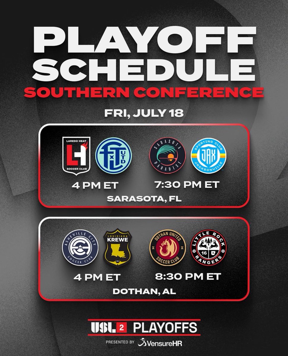 Laredo Heat SC (@laredoheatsc) on Twitter photo Why aren’t we hosting? You’ve been asking.
We’ve been listening.
Swipe through our official statement.
We’re heading to Florida for the first round of the <a href="/USLLeagueTwo/">USL League Two</a> playoffs.
Let’s carry the 🔥 all the way.
#VamosLaredo #USL2Playoffs #DoGoodBeGood Why aren’t we hosting? You’ve been asking.
We’ve been listening.
Swipe through our official statement.
We’re heading to Florida for the first round of the <a href="/USLLeagueTwo/">USL League Two</a> playoffs.
Let’s carry the 🔥 all the way.
#VamosLaredo #USL2Playoffs #DoGoodBeGood