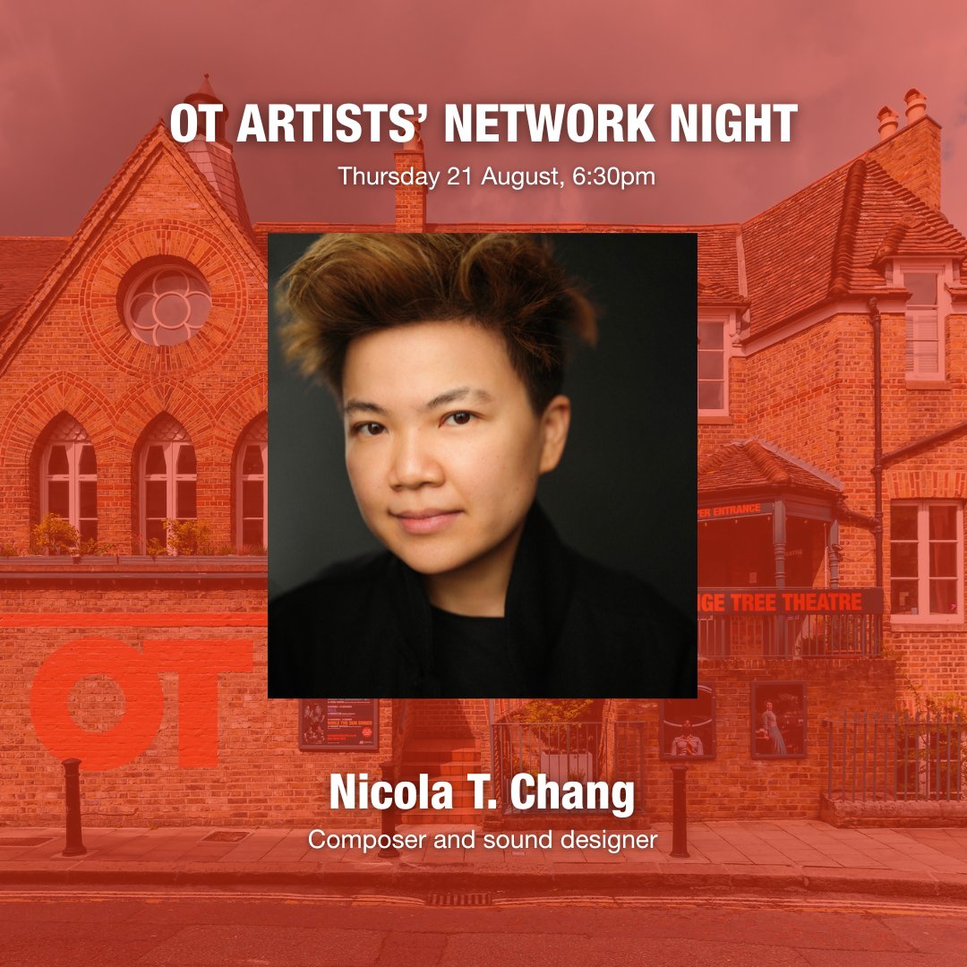 OrangeTreeThtr's tweet image. We're excited to announce the next, not one, but two guest speakers for our upcoming OT Artists' Network Nights.
📅 Thu 24 Jul, 6:30pm - #DanielBailey
📅 Thu 21 Aug, 6:30pm - #NicolaTChang
🎟️£5 & free drink
Join and book: ow.ly/BqUk50Wpelv