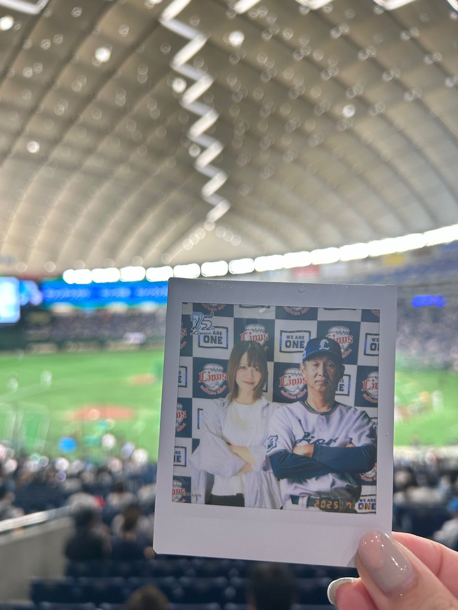 東京ドーム開催〜75周年〜
を満喫してみた！

チェキブースあったので行ってみました！

試合は悔しい結果になりましたが
またベルーナドームでの試合に期待しましょう！

#seibuIions #ライオンズ