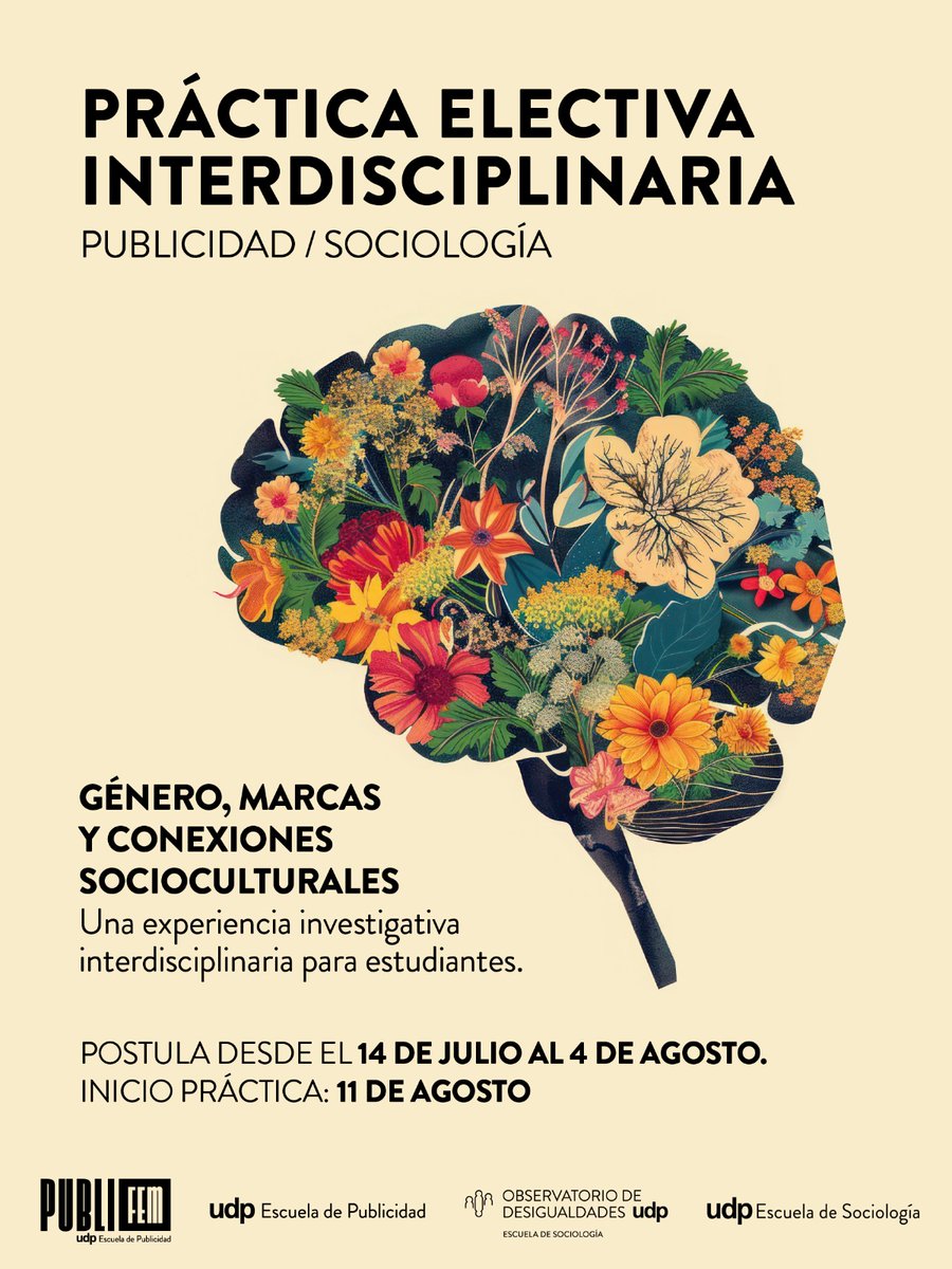 Odesigualdades's tweet image. ¿Cómo se percibe el género en la publicidad?
Si estudias Sociología o Publicidad en la UDP, postula a la práctica interdisciplinaria “Género, marcas y conexiones socioculturales” en colaboración con el CONAR. 📅 Postula hasta el 4 de agosto 🔗 t.ly/dCuDI