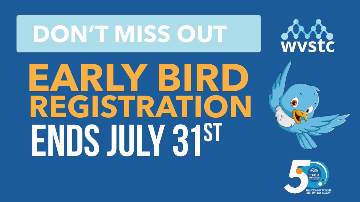 Join hundreds of educational professionals for networking, cutting-edge presentations, and career changing opportunities.
 Visit wvstc.com to register today!