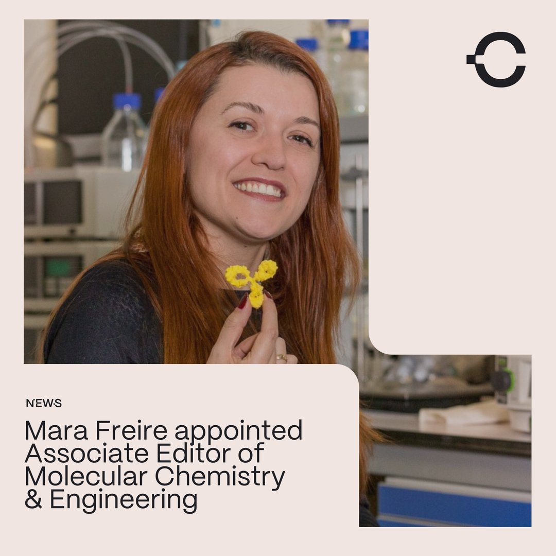 Prof. Mara G. Freire, Vice-Director and Coordinating Researcher at CICECO, Department of Chemistry of the University of Aveiro, has been appointed Associate Editor of Molecular Chemistry &amp; Engineering, an Elsevier journal.
🔗 swki.me/noiot7m9
#CICECO #Chemistry #Elsevier
