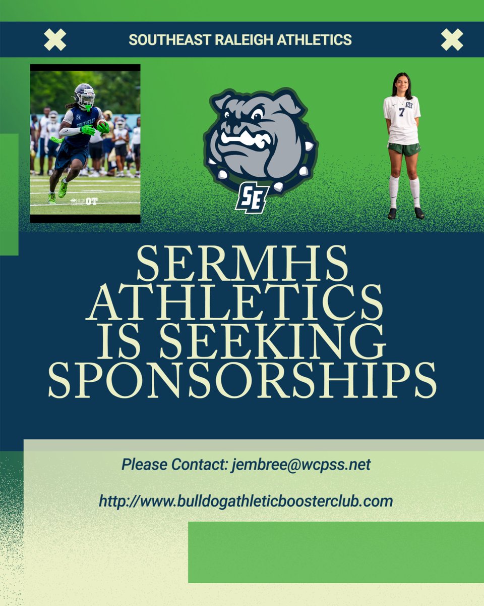 SEDawgs's tweet image. Southeast Athletics is seeking sponsorships. Contact jembree@wcpss.net