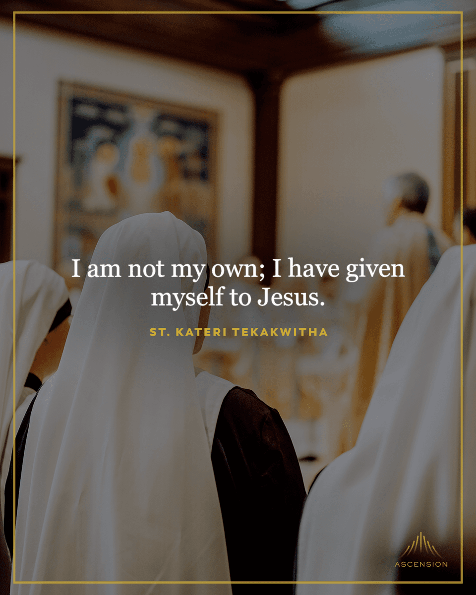 Happy feast day of St. Kateri Tekakwitha!